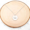 Custom Disc Necklace - Initial Disc Necklace
