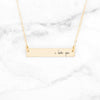 I Love You Necklace - Personalized Bar Necklace 