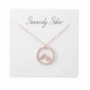 Circle Mountain Necklace - Rose Gold Adventure Necklace