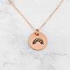 Rainbow Necklace - Rose Gold