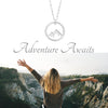 Adventure Awaits Silver Mountain Necklace