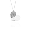 Fingerprint Heart Necklace For Girlfriend
