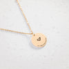 Gold Coordinates Necklace With Heart