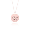 Personalized Initial Necklace Rose Gold