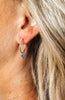 Dainty Birthstone Hoop Earrings