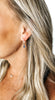 Dainty Birthstone Hoop Earrings
