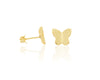 Gold Butterfly Stud Earrings