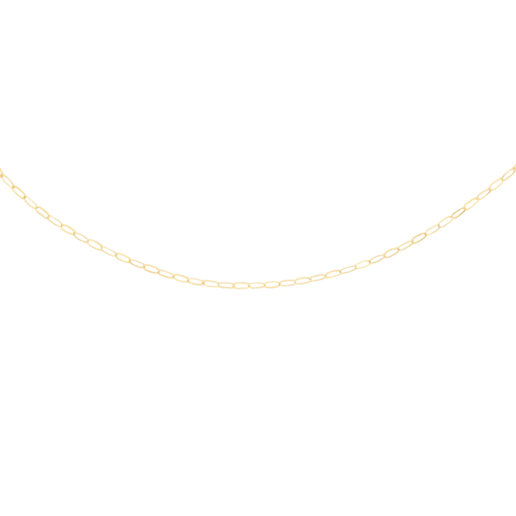 Gold Paperclip Chain Necklace Sincerely Silver