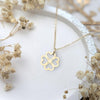 Dainty Gold Clover necklace