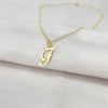 F Initial Necklace