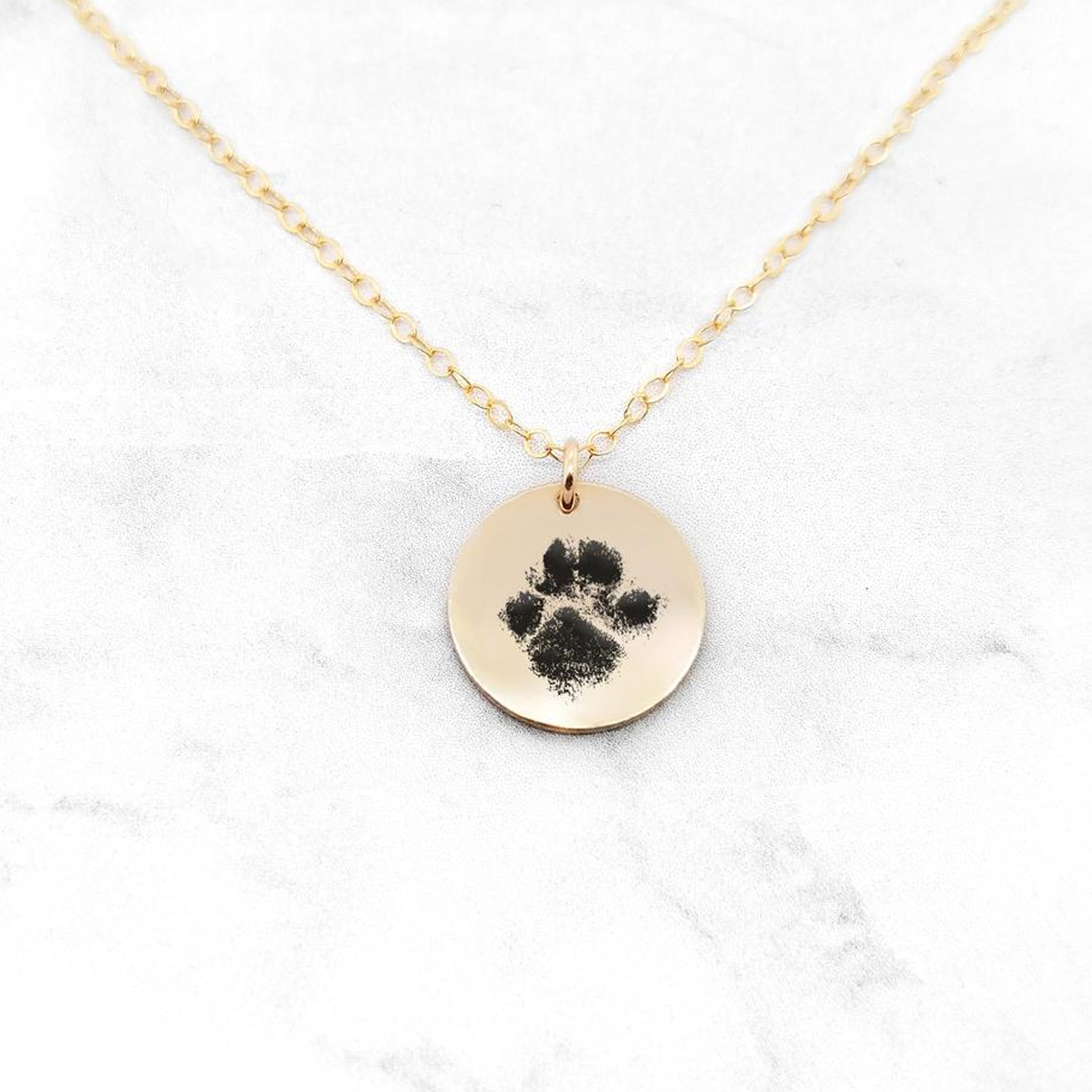Buy Actual Paw Print Necklace Online In India - Etsy India