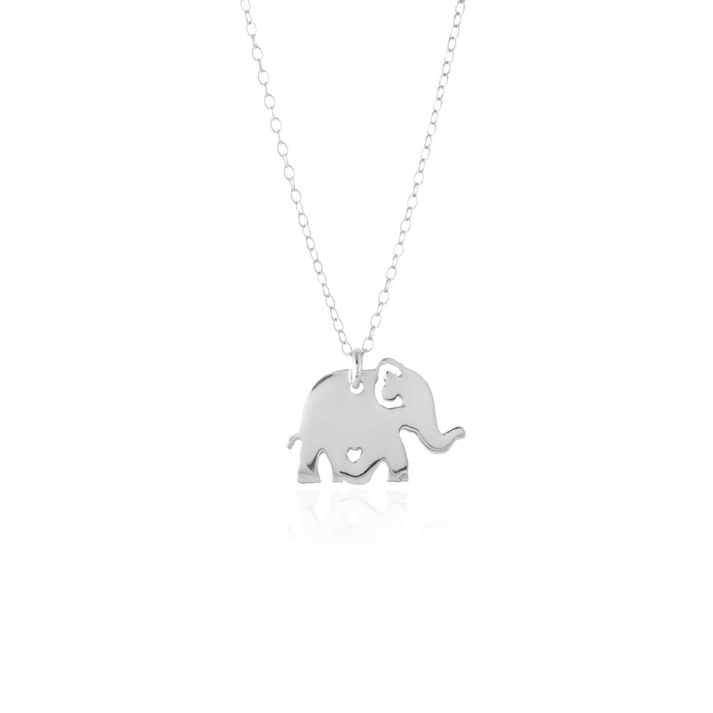 Elephant Necklace Solid Sterling Silver Jewelry Sincerely Silver