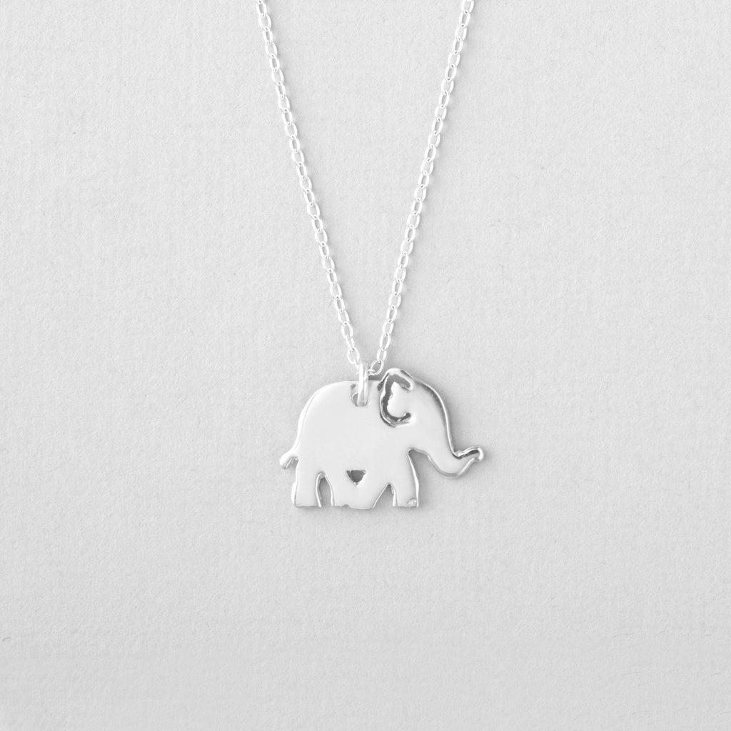 Elephant Necklace Solid Sterling Silver Jewelry Sincerely Silver