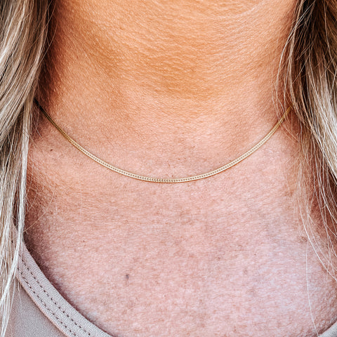 Sterling Silver Choker, Lace Chain Choker Necklace for Women– annikabella