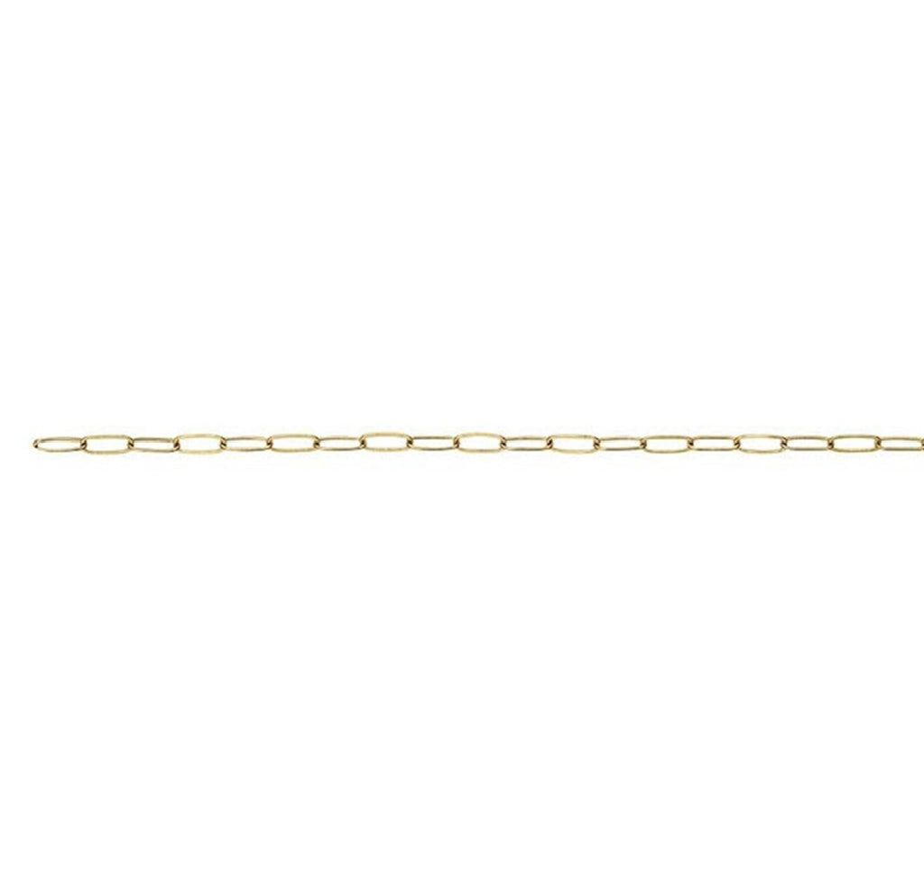 Gold Paperclip Chain Necklace Sincerely Silver