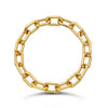 Gold Paperclip Chain Ring