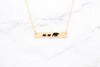 Gold Mama Bear And Cubs Necklace