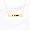 Mama Bear And Cubs Necklace