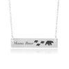 Mom Necklace - Bear and Cubs