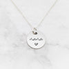 Mom Necklace - Personalized Engraved Disc Necklace