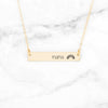 Personalized Rainbow Bar Necklace - Gift For Mom