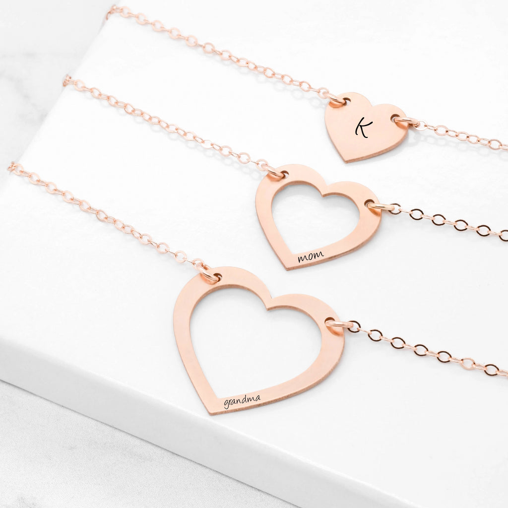Rose Gold Three Generations Necklace