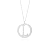Silver L Initial Necklace