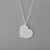 Personalized Heart Lyric Necklace or Wedding Vows