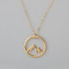 Dainty Gold Mountain Necklace