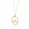 Gold Mountain Necklace For Women