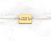 gold rectangle coordinates bracelet