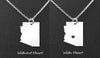 Texas Necklace - Sterling Silver Texas Shaped Jewelry